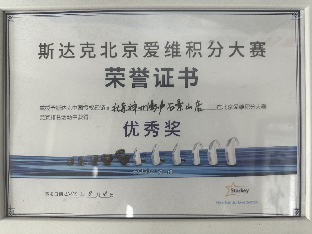 爱维积分大赛优秀奖